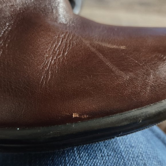 Clarks Bendables Wish Mood Brown Leather Ankle Boot Size 7.5 - Picture 10 of 16